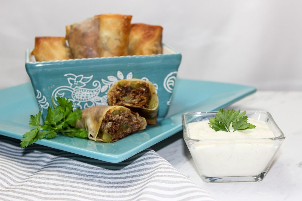 Philly Cheesesteak Eggrolls Recipe