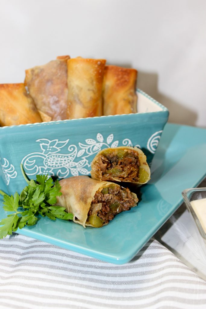 Philly Cheesesteak Eggrolls Recipe