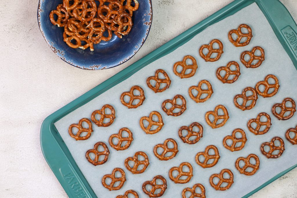 pretzels on a tray
