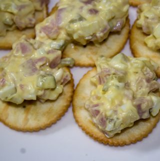 Looking for a great tasting way to use leftover ham? This ham spread recipe is delicious. Deviled ham spread or ham salad dip is great for potlucks.