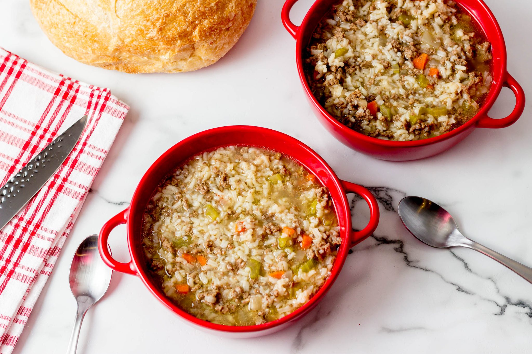 Beef Rice Soup Recipe Quick & Easy Recipe The Spring Mount 6 Pack