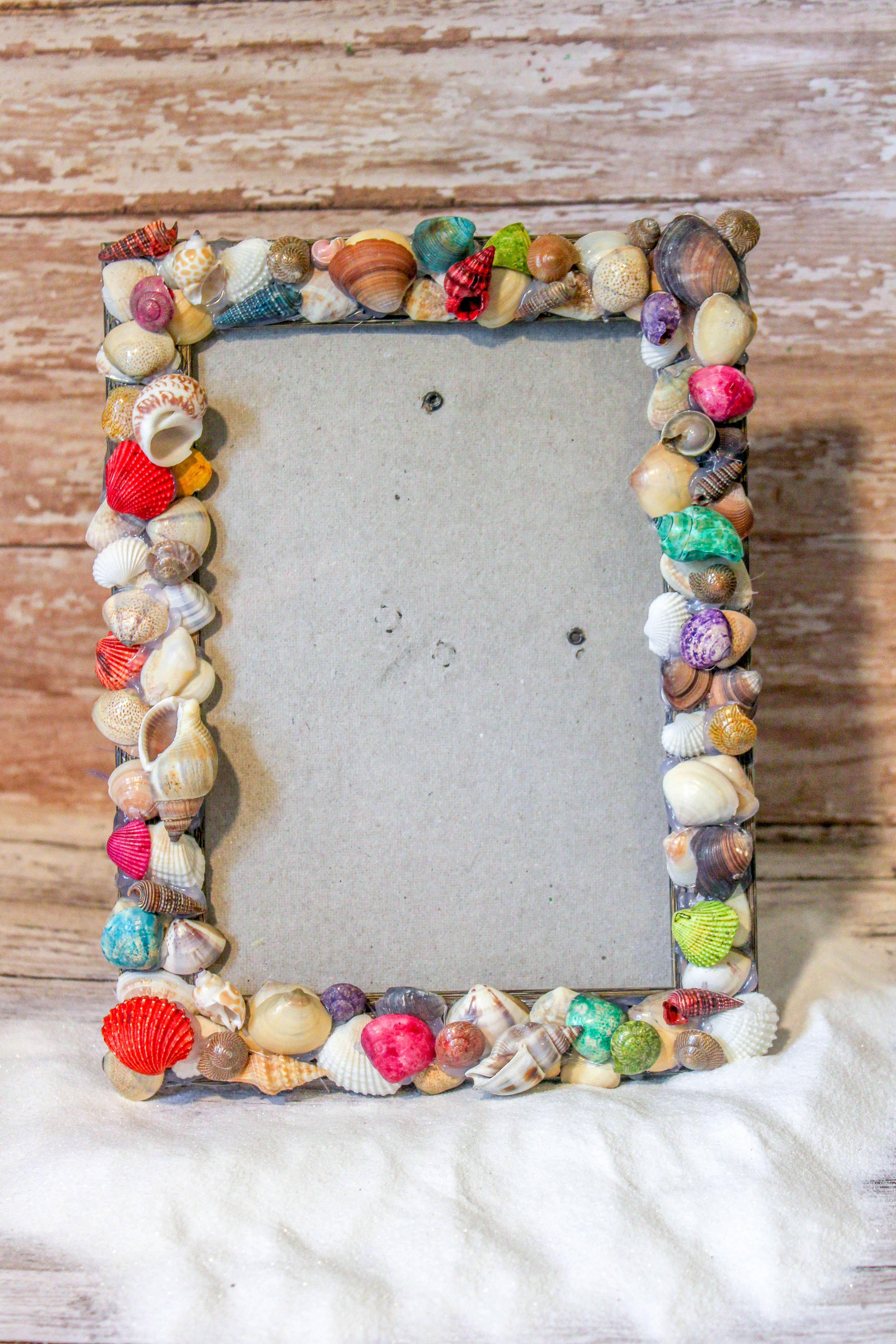 Shell Frame Shell Craft Things to Do With Shells Our Wabi Sabi Life