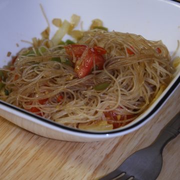Drunkard Noodles is a simple, quick dinner. It is a quick meal to make with stir-fry rice noodles, which are super thin then it is flavored with soy sauce, basil and lemon zest. It is also perfect for less than $10 dinner.