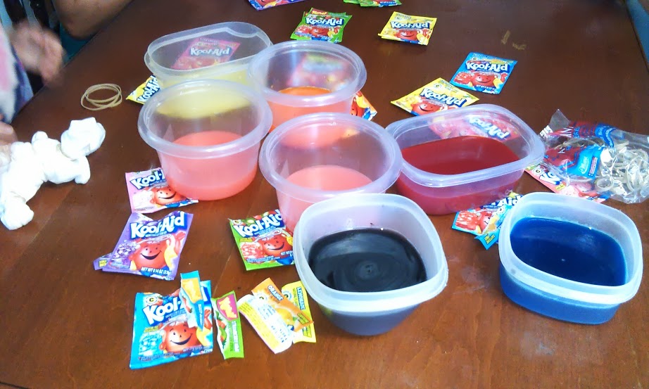 Kool-Aid Kool Creation- Tie Dying with Kool-Aid