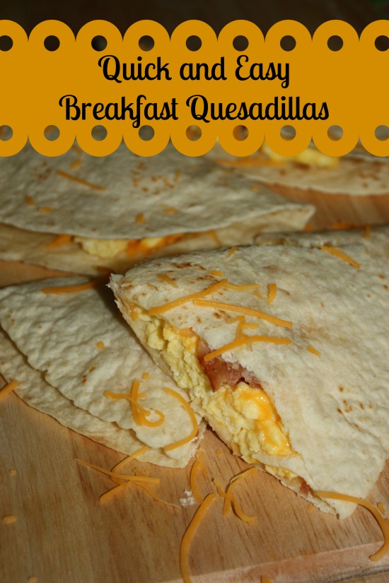 Breakfast quesadillas for an easy quick breakfast