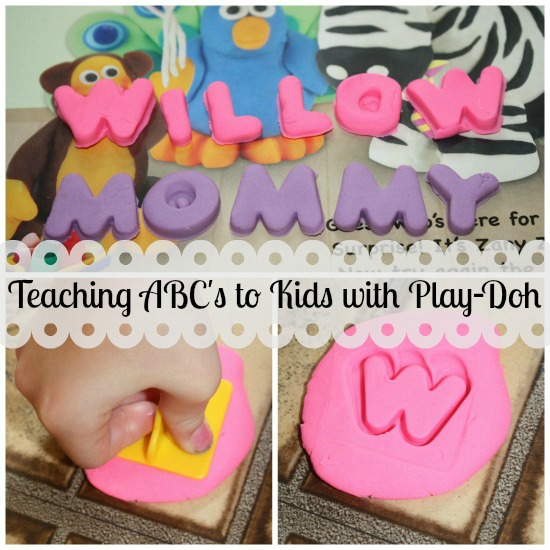 Fun way to teach letters to kids- with Play Doh