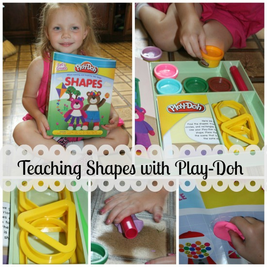 Fun way to teach shapes with Play doh