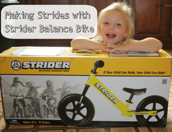 yellow strider bike