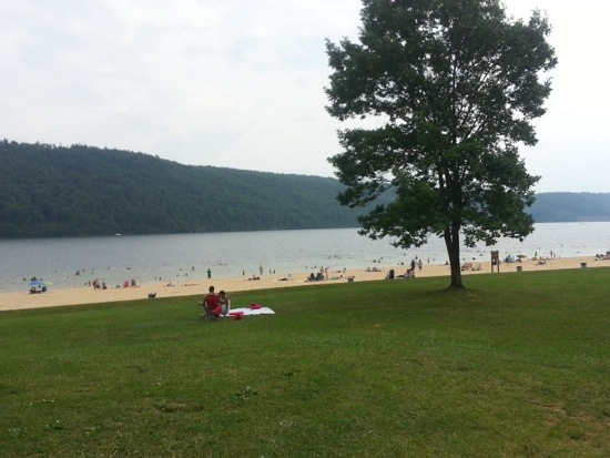 Beltzville LAke and State Park for swimming, boating and fishing in Southeast PA