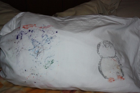 Crafting with Crayola- Coloring on a Pillow Case