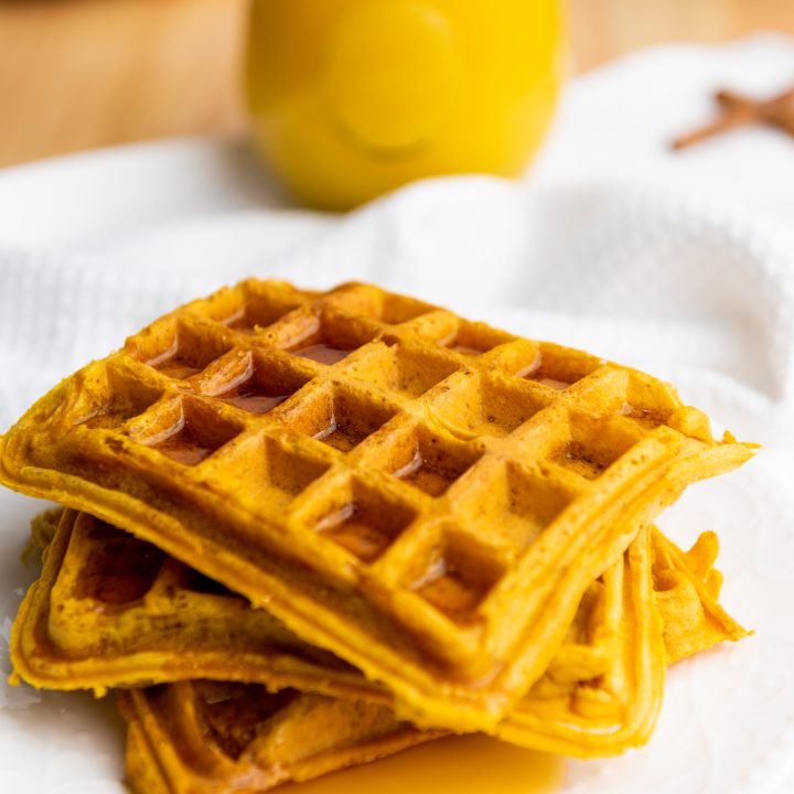 Best Ever Pumpkin Spice Waffle Recipe - Our WabiSabi Life