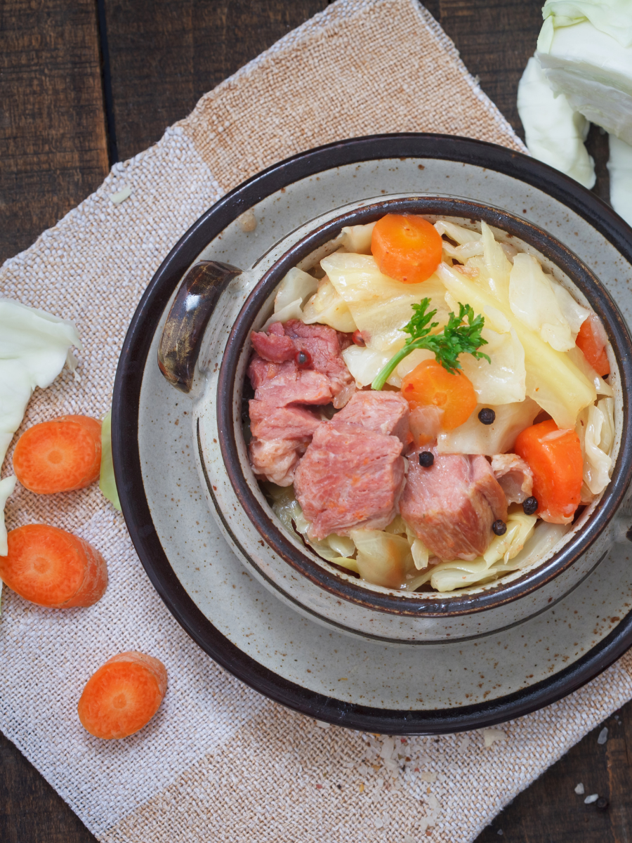 cabbage and ham stew