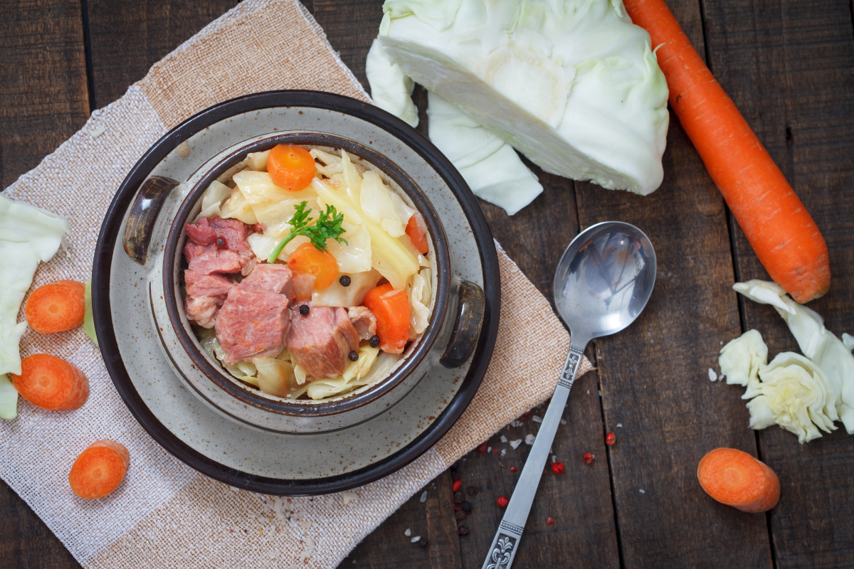 ham and cabbage stew