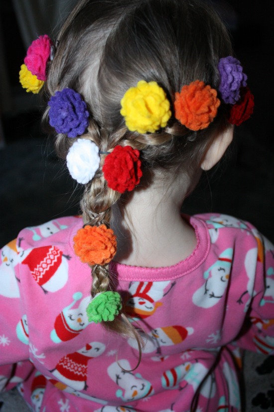 Getting the Disney's Tangled Braid Add flowers