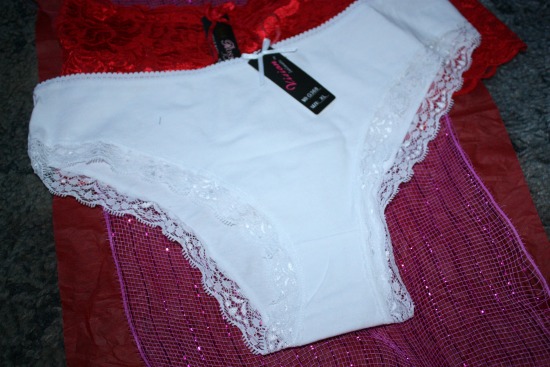plain white panties