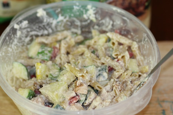 Chicken Ranch Pasta Salad using Tson Grilled and Ready