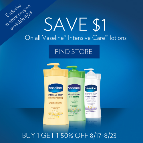 Walgreens Deals on Vaseline Intensive Care products (2)