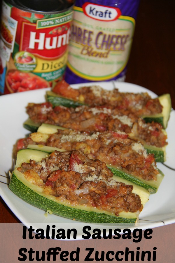 Italian Sausage Stuffed Zucchini Recipe | Our WabiSabi Life