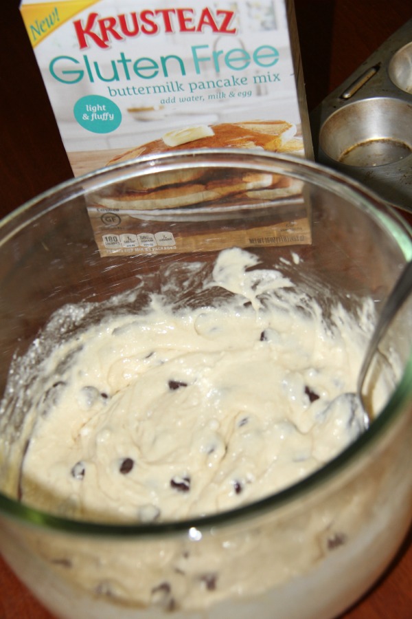 Gluten Free Coffee Cake muffins using pancake mix