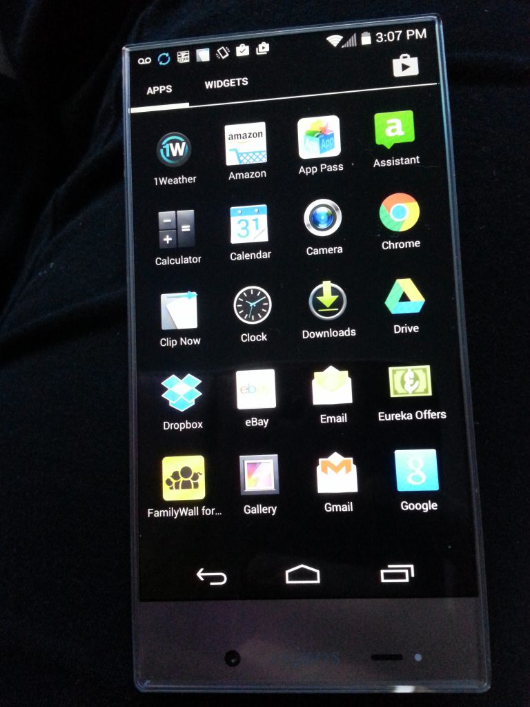 The Sharp AQUOS Crystal from Sprint