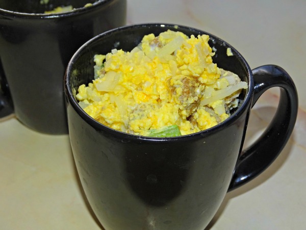 Lightened Up Sausage, Egg & Cheese in a Mug- ready to eat