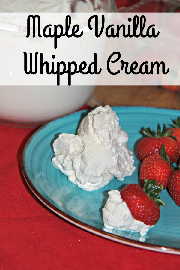Maple Vanilla Whipped Cream