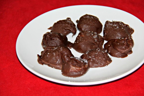 caramel and sea salt truffles