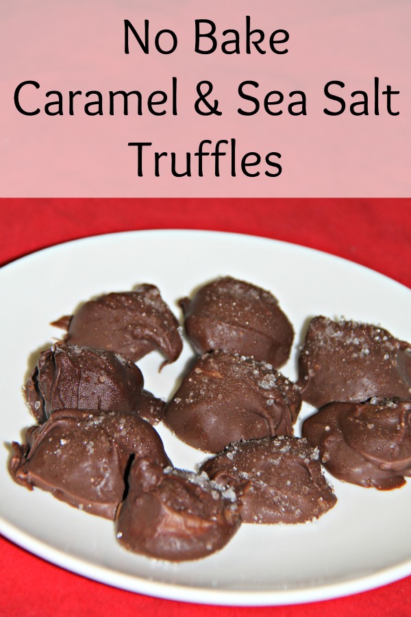 no bake caramel & sea salt truffles