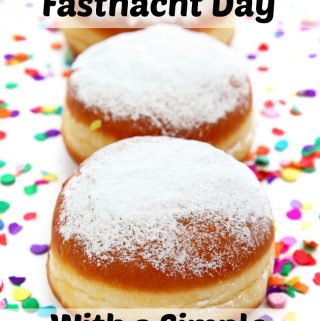 Whether you call it Fastnacht Day, Fat Tuesday, or Mardi Gras, this is a perfect simple doughnut recipe to make in celebration