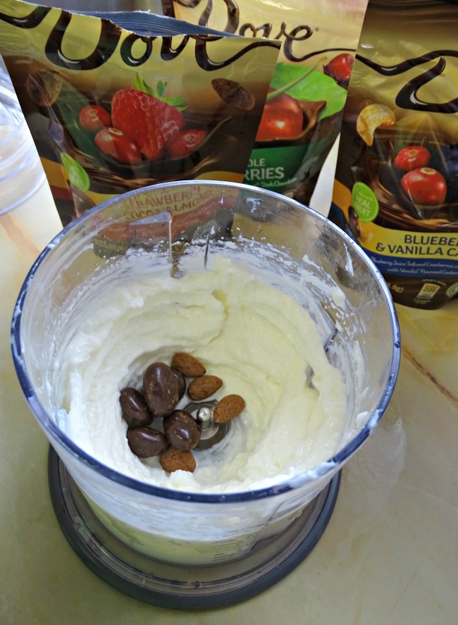 Dove fruit and nuts makes a great add in for frozen yogurt