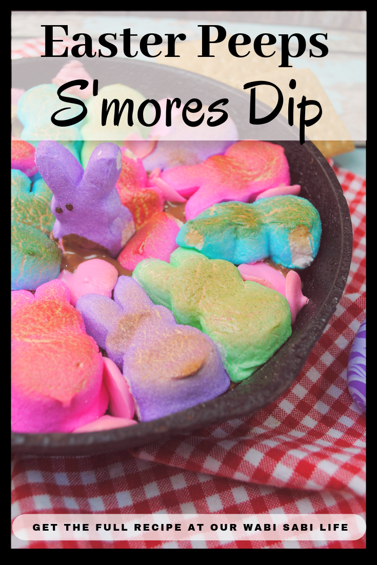 Looking for a fantastic Easter dessert? This s'more dip is made with Peeps so it has Easter flare. If you love smores, you will love s'more dip