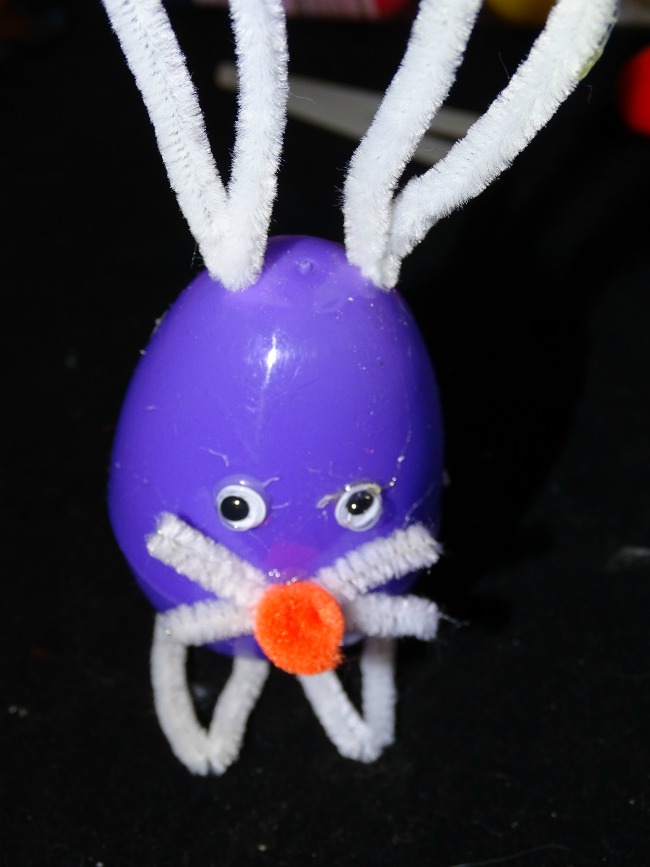 Egg Bunny Craft Finished egg bunny