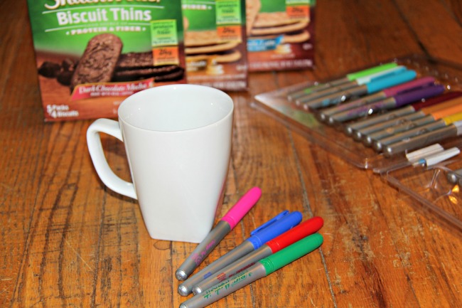 Create your own personalized mug, supplies