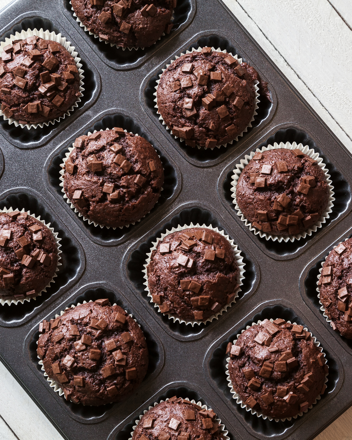 double chocolate muffins