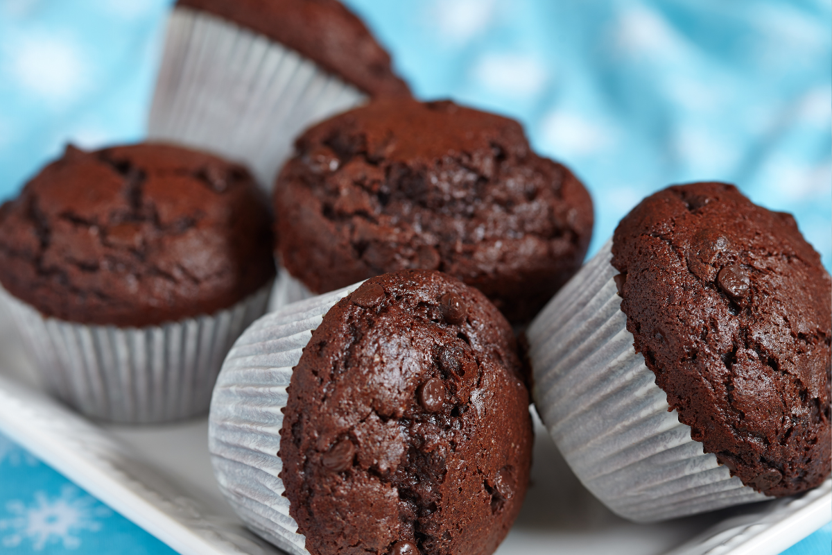 double chocolate muffins