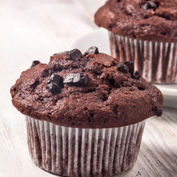double chocolate muffins