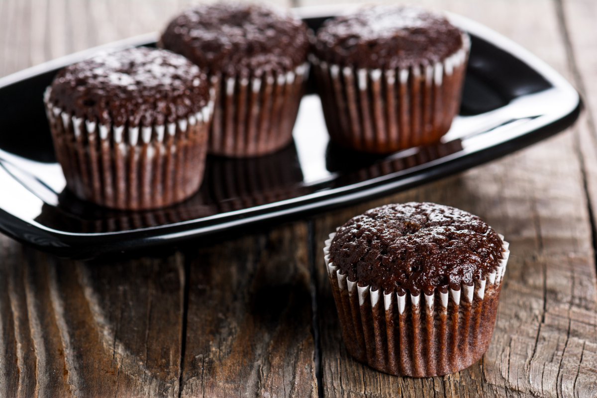 double chocolate muffins