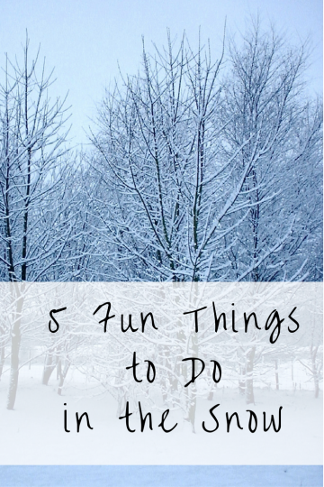 Things to Do in the Snow: Try these 5 fun things to do in the snow