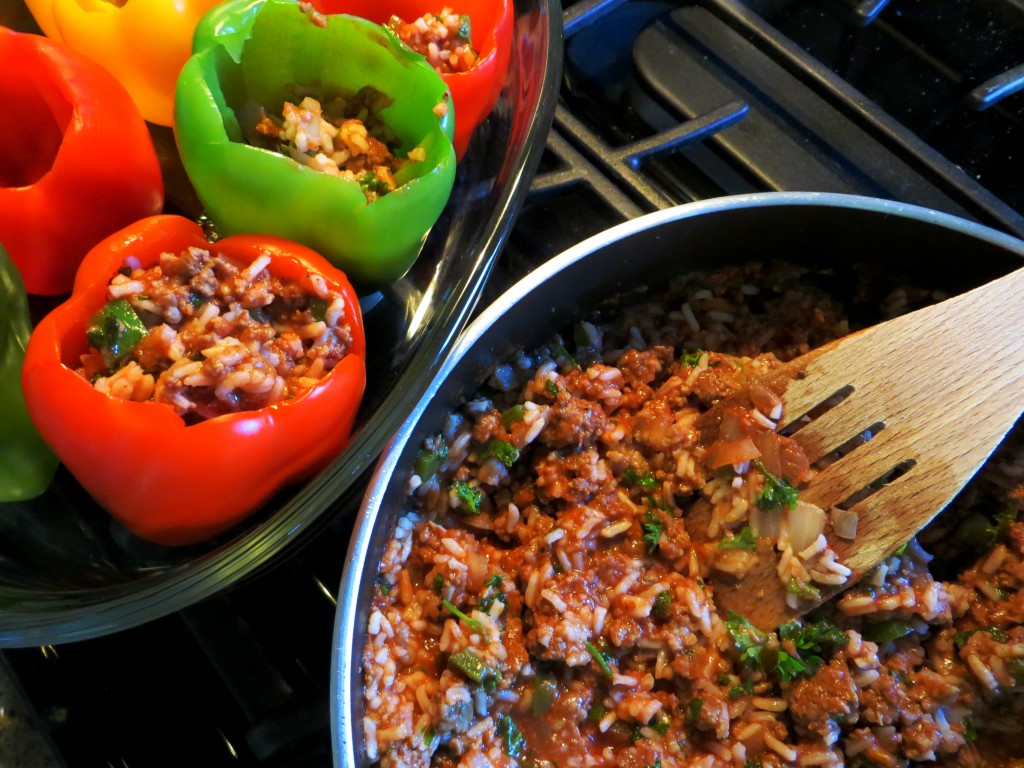 Looking for a great stuffed pepper recipe? This recipe for stuffed peppers has all the healthy ingredients of stuffed peppers with an Italian twist.
