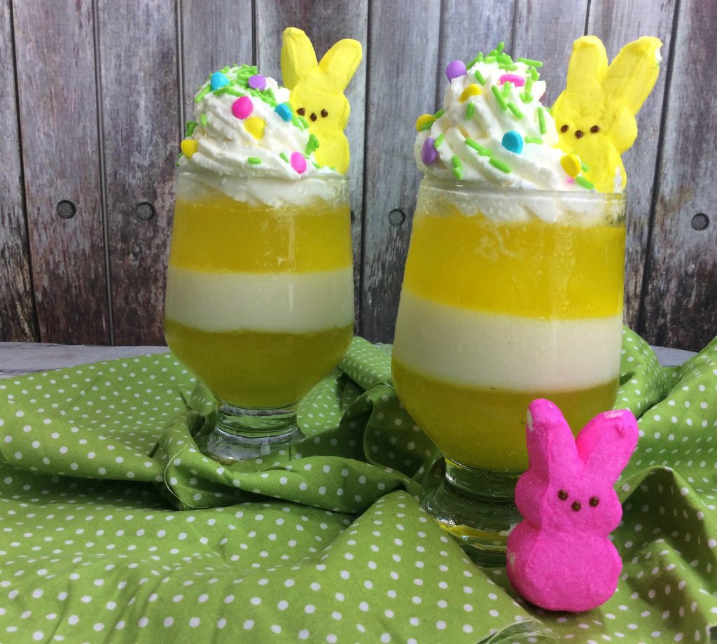 Peep Jello Parfait is a simple Easter Dessert that everyone will love that combines the great taste of Peeps with Jello and Cream