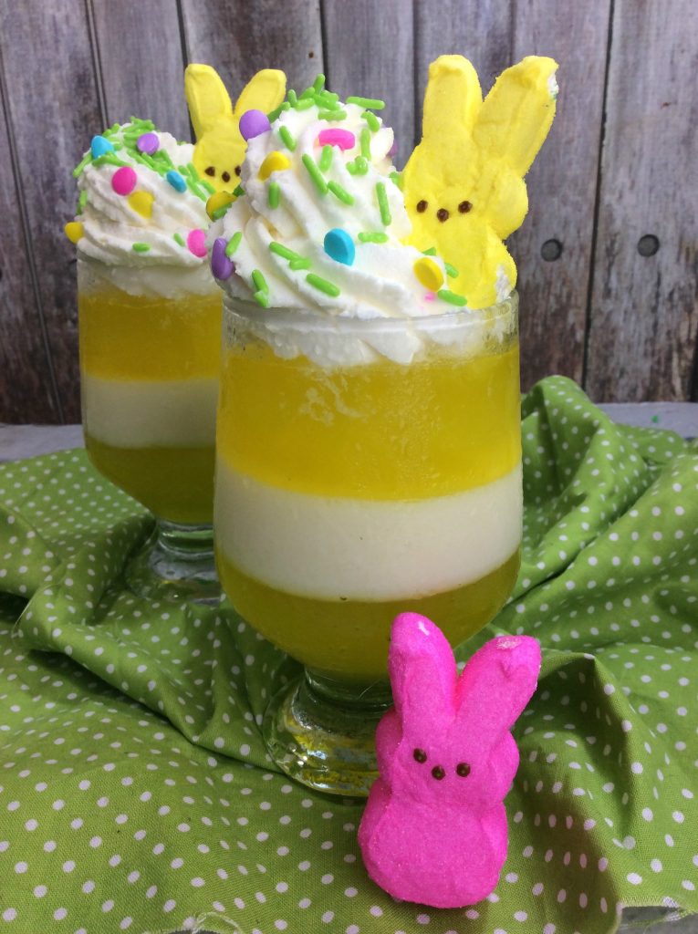 Peep Jello Parfait is a simple Easter Dessert that everyone will love that combines the great taste of Peeps with Jello and Cream