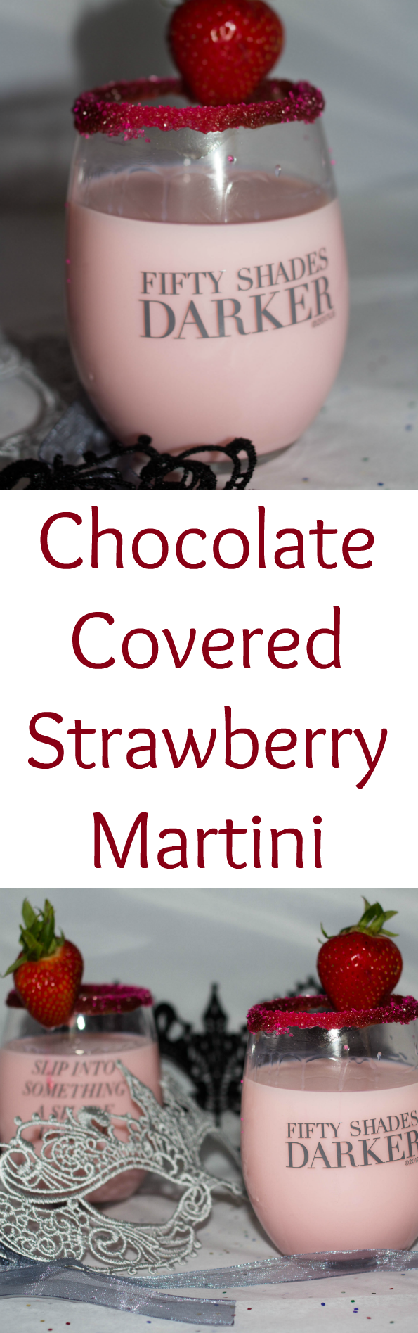 Indulge in a chocolate covered strawberry martini on your next girls night in. Get the girls together and enjoy this sweet cocktail