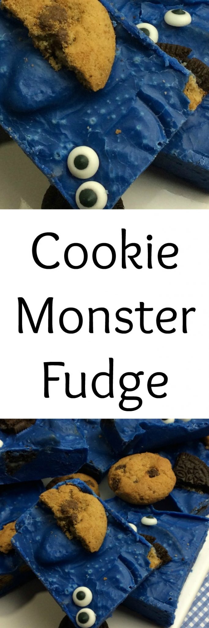 Want a Cookie Monster treat that will anyone over? This Cookie Monster fudge is easy to make, tastes amazing and is the perfect Cookie Monster treat.