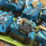 Looking for a fun cookie monster treat? These Cookie Monster Brownies are so tasty and kids will love them. Perfect for your Cookie Monster fan.