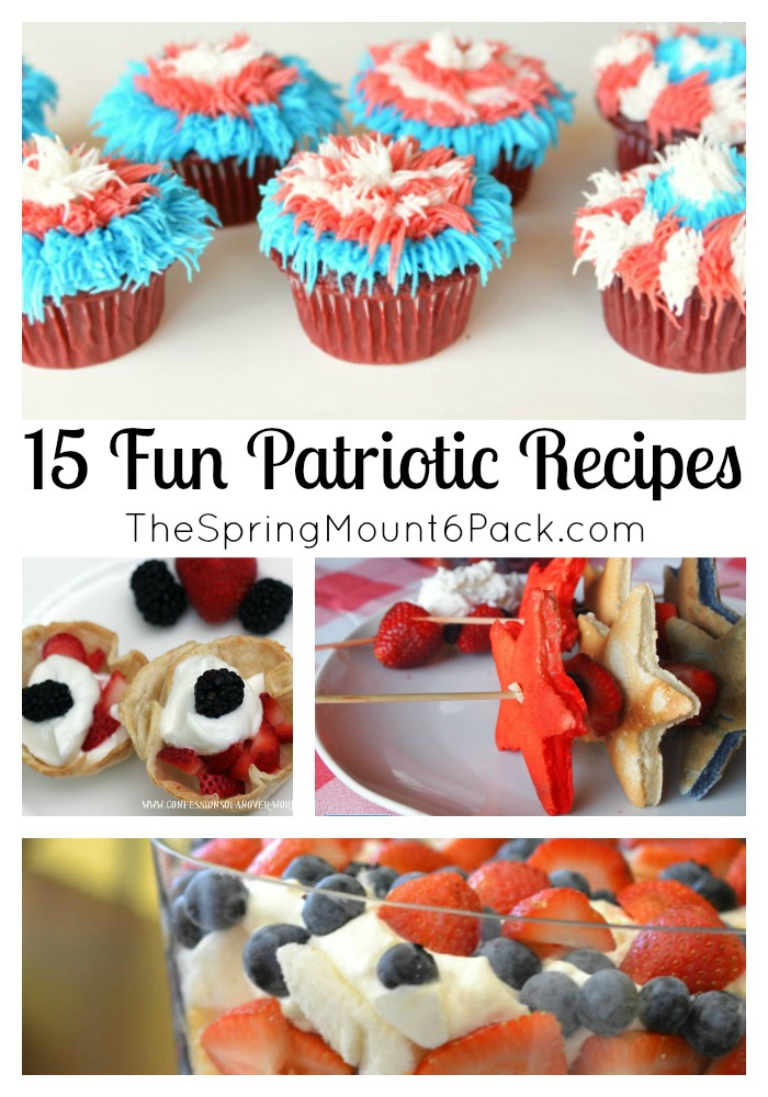 Summer is here and that means picnics for Memorial Day and 4th of July. What is better than Fun Patriotic Recipes that embrace the Red, White and Blue