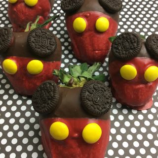 I think the only thing better than chocolate covered strawberries are Mickey Mouse chocolate covered strawberries. Easy to make and will leave your Disney fan smiling