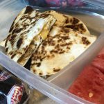Looking for back to school lunch ideas. Try chicken taco quesadillas. It is a simple way to use left over for kids lunches