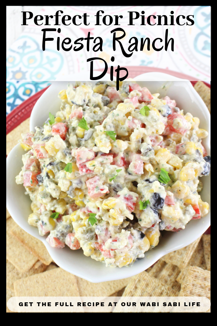 Looking for a fiesta ranch dip? This Ranch Fiesta Dip is a delicious recipe that is perfect for a potluck or get together. This Ranch Fiesta Dip recipe is perfect for any time. It is addictive and delicious and will be a hit. 