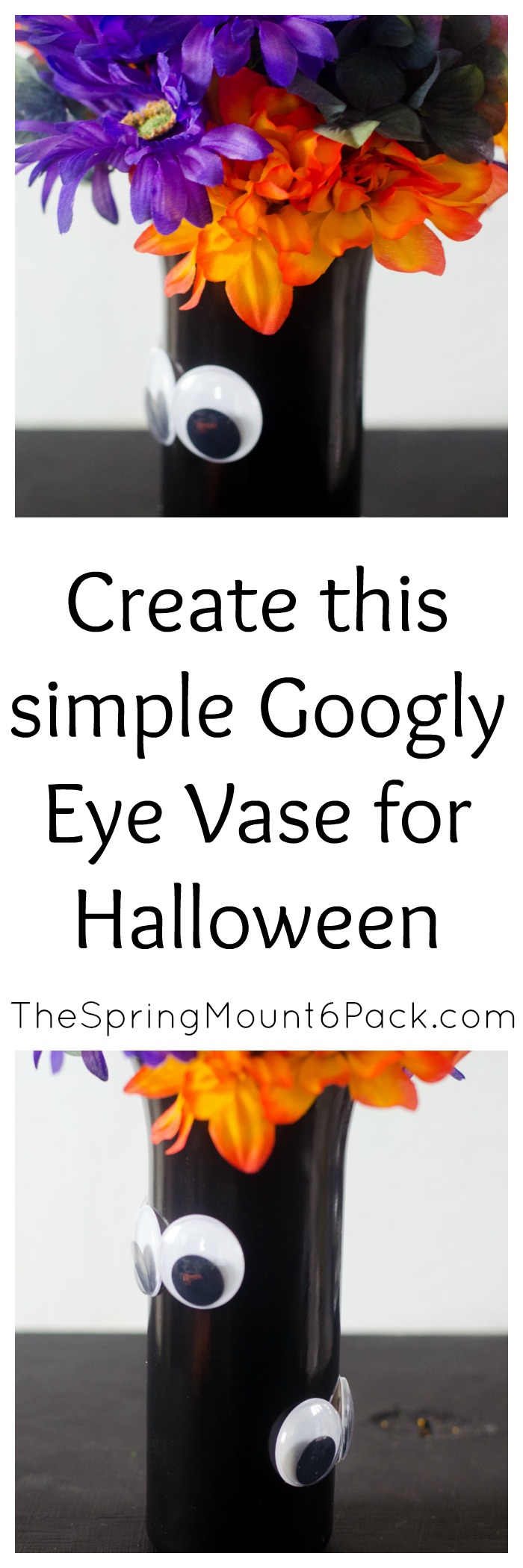 DIY Googly Eye Vase for Halloween