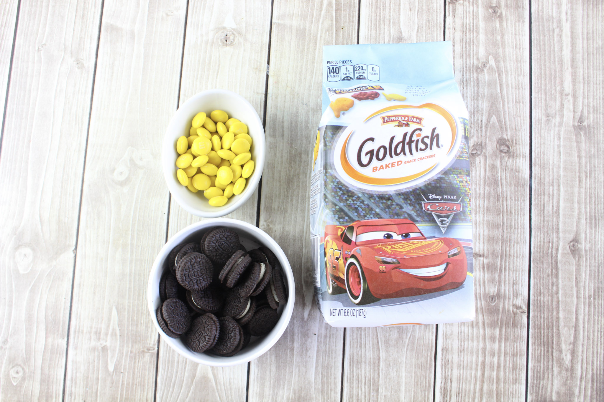 Ready to watch Disney's Cars 3? Make this simple Disney Cars Snack Mix and get ready to enjoy the movie. The kids will love it. 